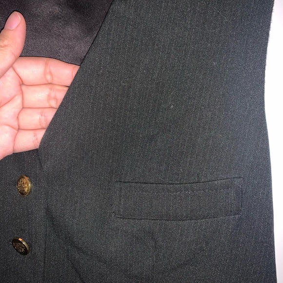 M Forever 21 Black Button Down Vest - Picture 5 of 8